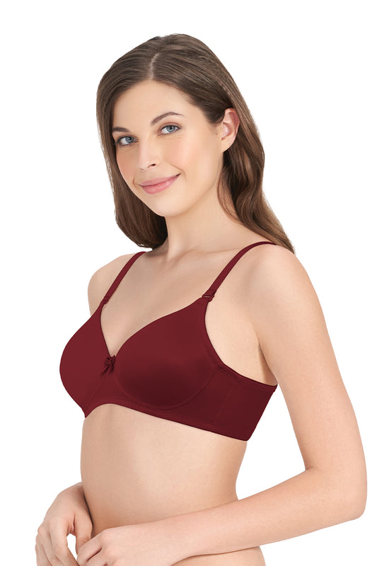 Smooth Charm Non-Wired Bra 32B / Sun Dried Tomato - amanté Bra