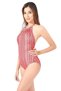 One Piece - Macrame Halter Neck (New Colours)  - amanté Swimwear thumbnail 3