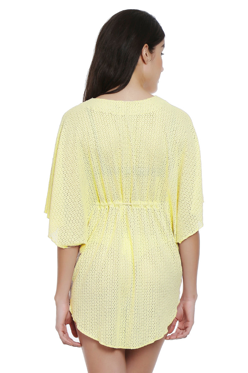 Plunge V-Neck Kaftan  - amanté Swimwear