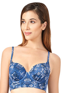 Swim Longline Bandeau S / Globe Print - amanté  thumbnail 5