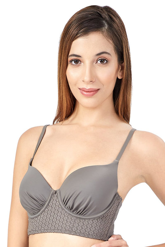 Swim Longline Bandeau S / Mineral - amanté 