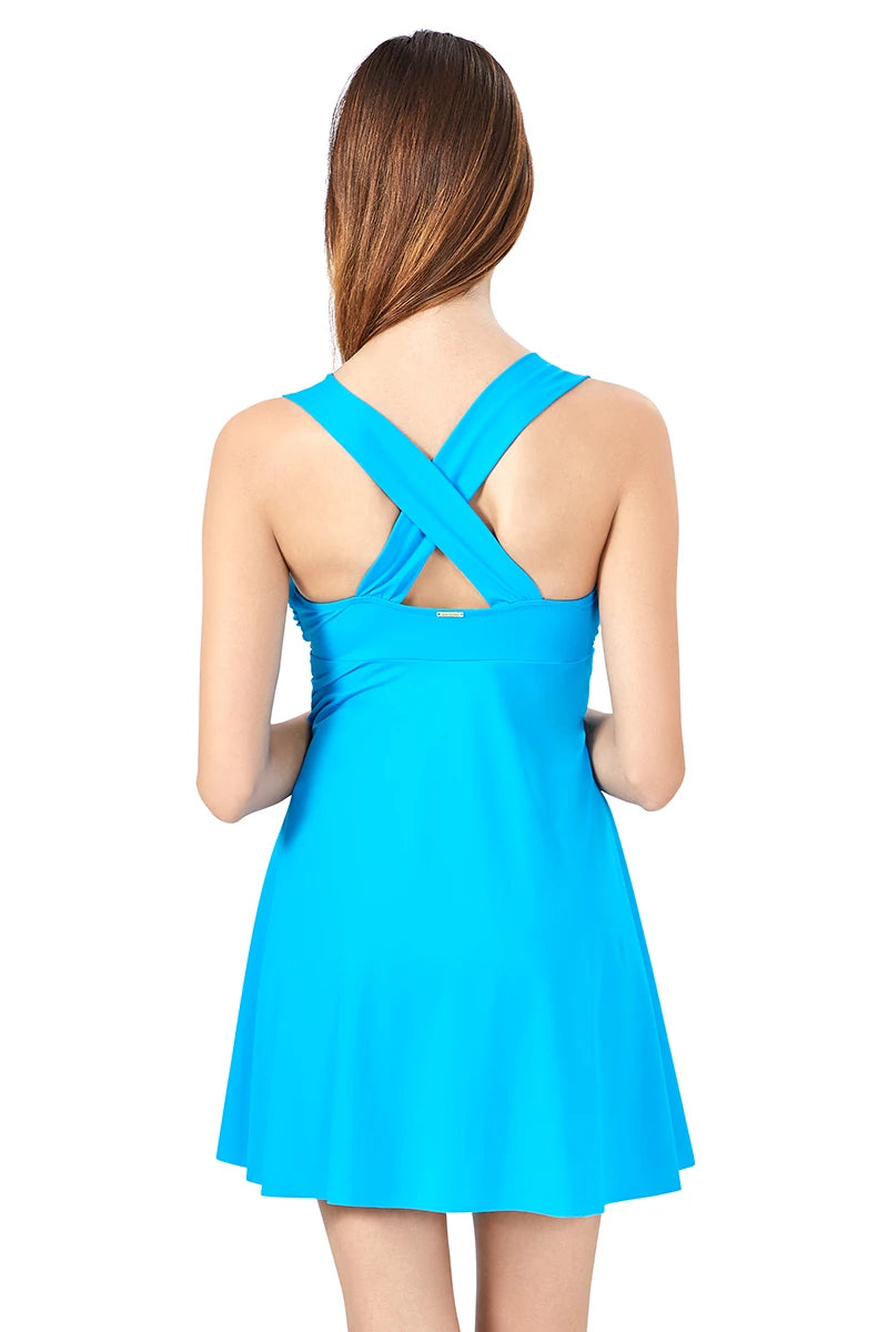 Flared Swim Dress  - amanté Swimwear