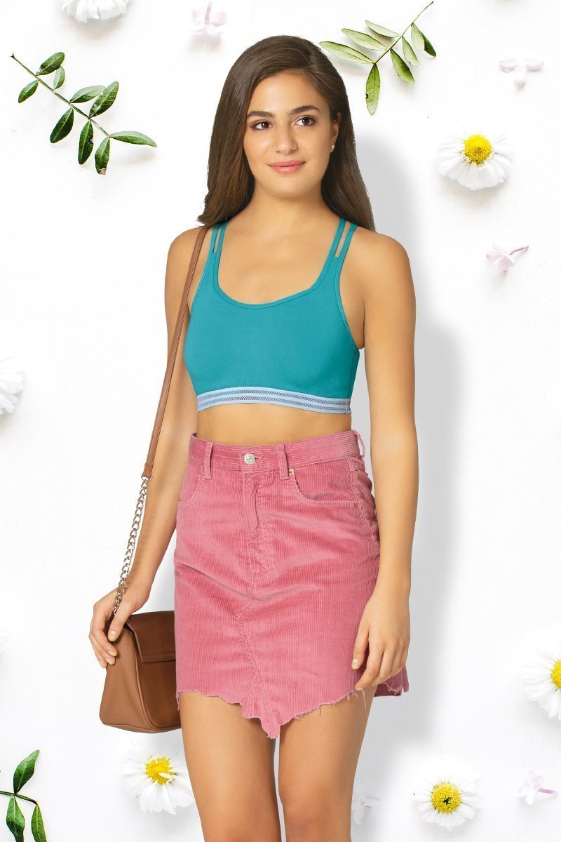 Crisscross Back Cotton Bralette  - amanté Bra