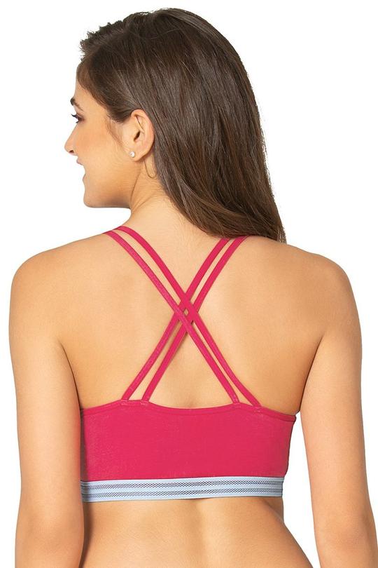 Crisscross Back Cotton Bralette  - amanté Bra - Image 4 of 6