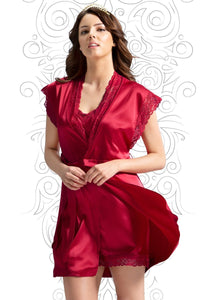 Eternal Romance Robe M / Tango Red - amanté Sleepwear thumbnail 1