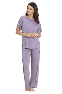 New Satin Edge Pyjama Top  - amanté Sleepwear thumbnail 4