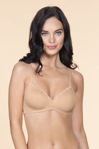 Cotton Casuals Non-Wired Bra 32B / Nude - amanté Bra thumbnail 1