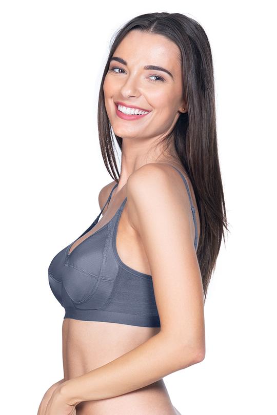 All Day Everyday Bra 32B / Steel Grey - amanté Bra