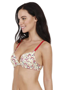 Printed Crossback Pushup Bra  - amanté Bra thumbnail 3