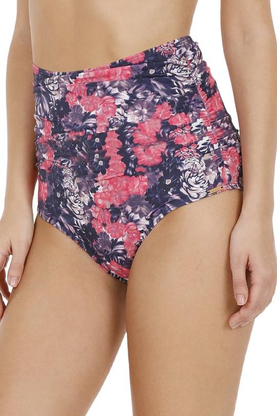 Side Ruched Bikini Bottom S / Fandango Print - amanté Swimwear