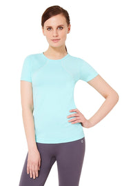 Short Sleeve Sports T-Shirt S / Aruba Blue - amanté Sportswear