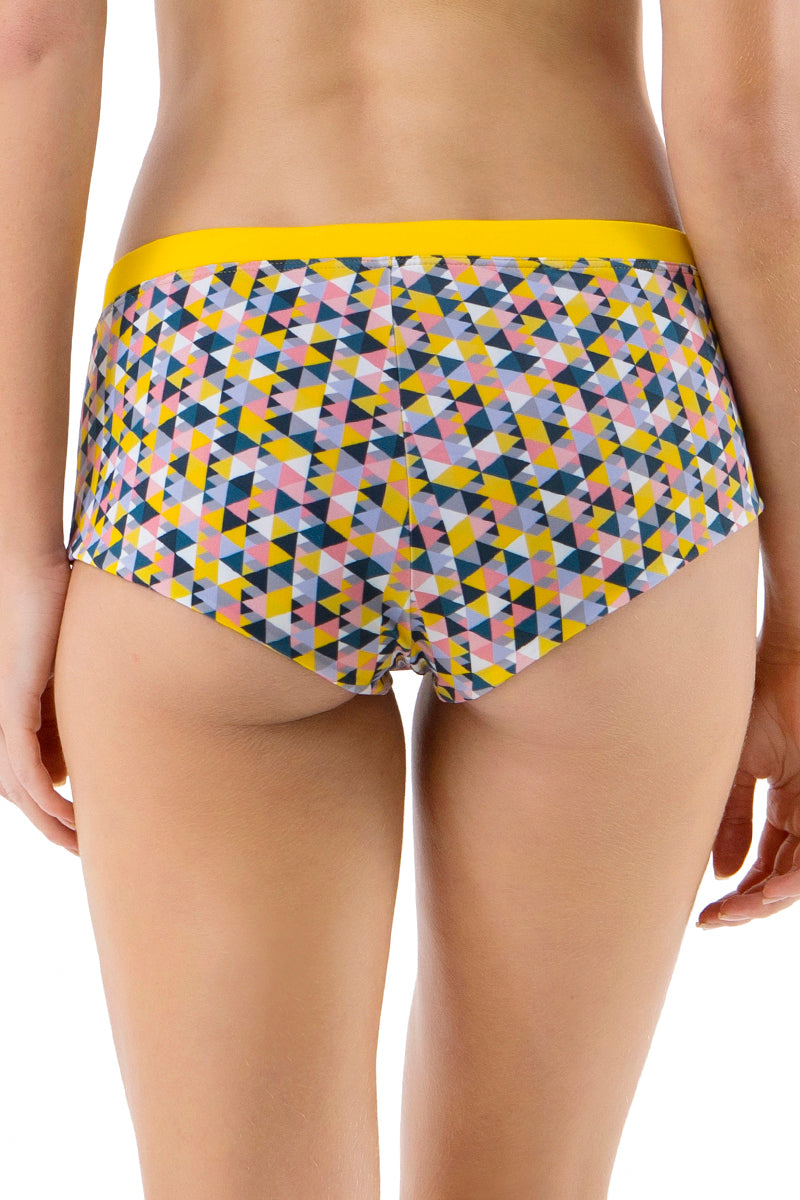 Boyshort with Contrast Waist  - amanté Swimwear