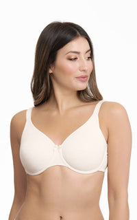 Essential Cotton Wired Bra 34C / Whitesmoke - amanté Bra thumbnail 2