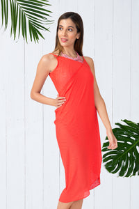 Cross Over Cover Up S / Coral - amanté Swimwear thumbnail 1