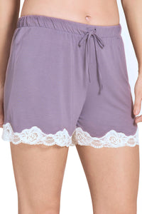 Lace Touch Sleep Short S / Gray Ridge - amanté Sleepwear thumbnail 1