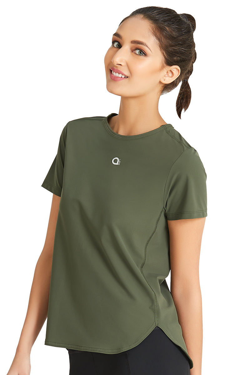 Loose Fitted Sports Top S / Army Green - amanté Sportswear - Image 3 of 16