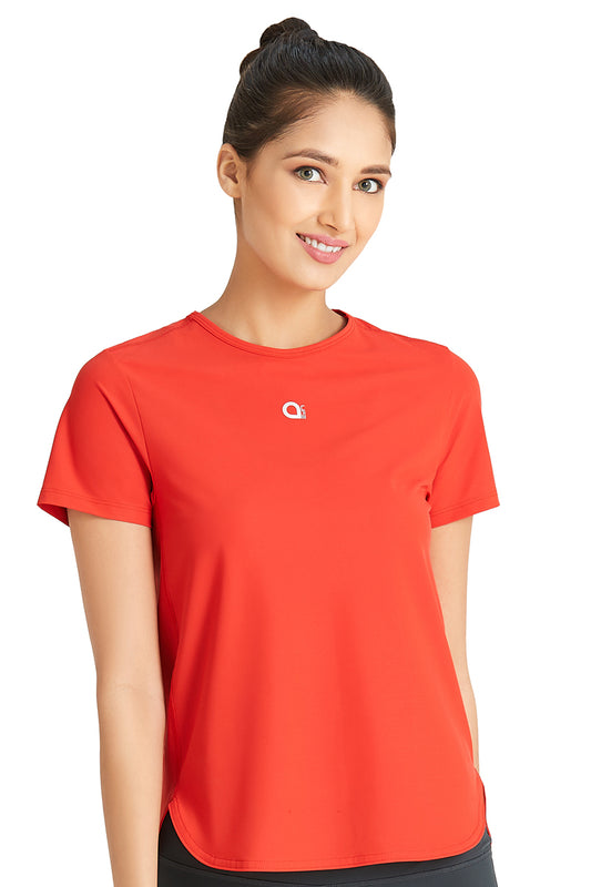 Loose Fitted Sports Top S / Molten Lava - amanté Sportswear