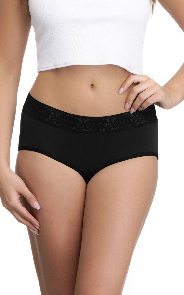 Midi with Lace Trim (Pack of 3)  - amanté Panty