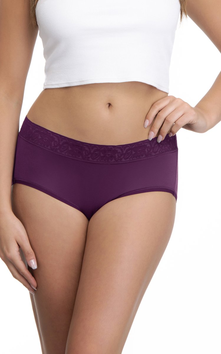 Midi with Lace Trim (Pack of 3)  - amanté Panty - Image 2 of 6