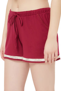 Modal Lounge Shorts S / Beet Red - amanté Sleepwear thumbnail 2