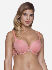 Tropical Blossom Non-Padded Bra 40D / Soft Rose - amanté Bra