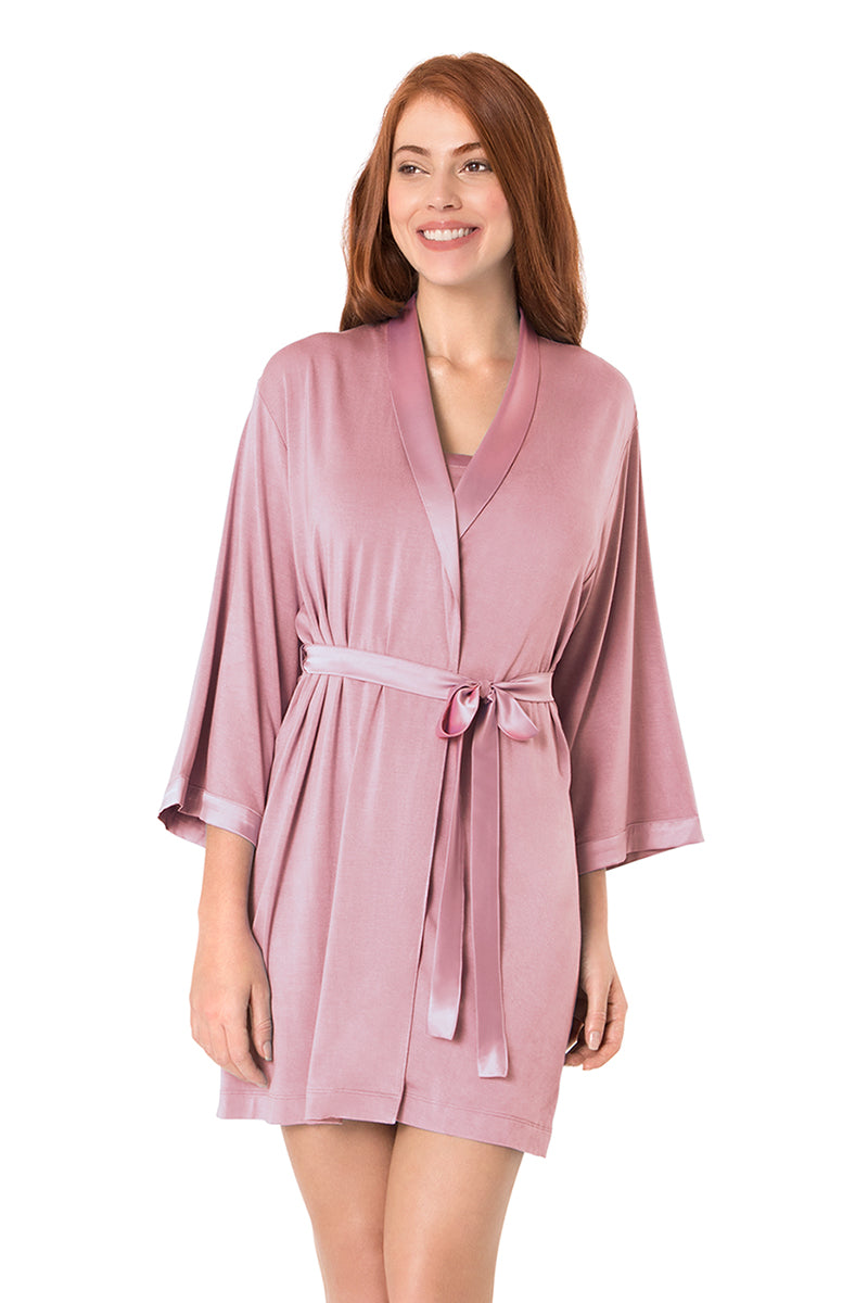 New Satin Edge Robe S / Zephyr - amanté Sleepwear - Image 6 of 6