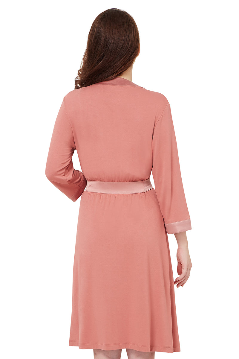 Satin Edge Robe  - amanté Sleepwear - Image 7 of 8