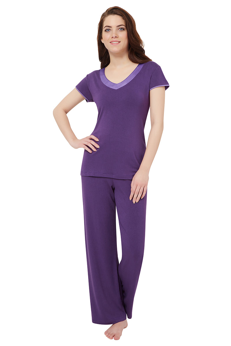 Satin Edge Pyjama Top (New Colours)  - amanté Sleepwear - Image 9 of 9