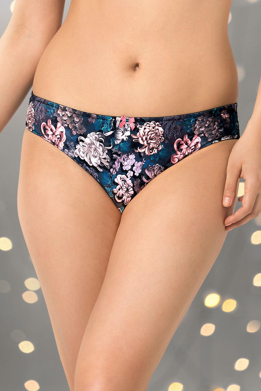 Night Garden Bikini S / Chrysanthemum Print - amanté Pantie
