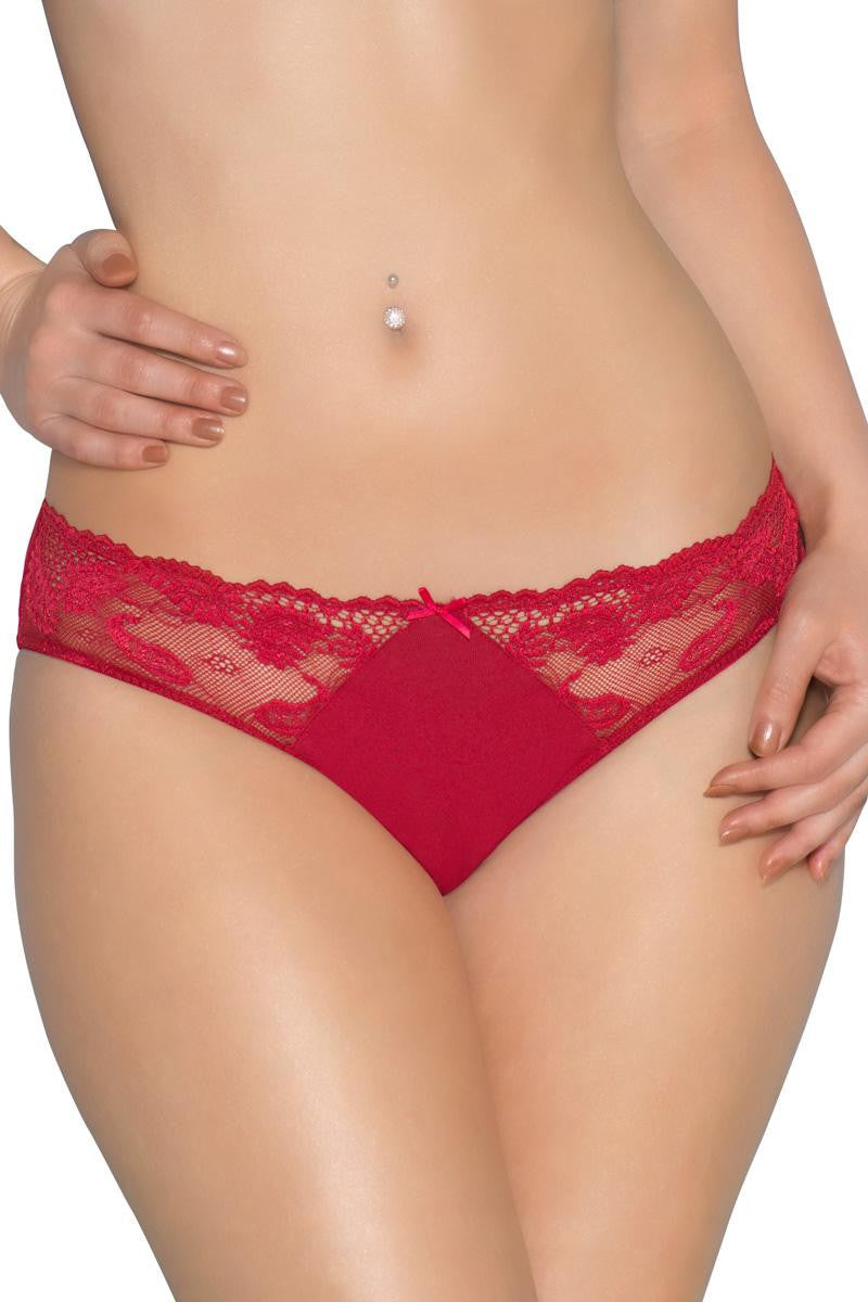 Poetess Panty S / Festive Red - amanté Pantie