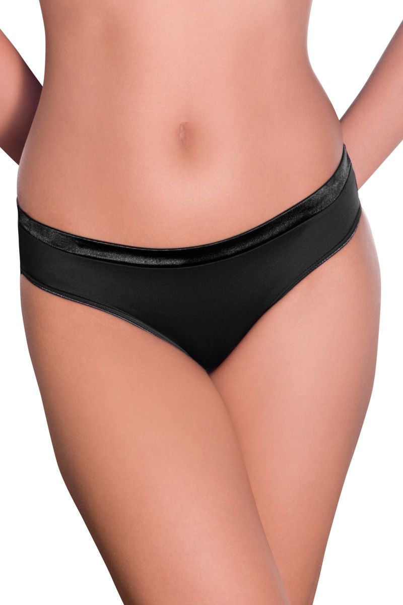Satin Edge Panty (New Colours) S / Black - amanté Pantie
