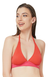 Plunge Bikini Top S / Ladybug - amanté Swimwear