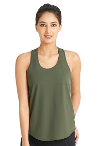 Racerback Tank with Keyhole Detail  - amanté Sportswear thumbnail 1