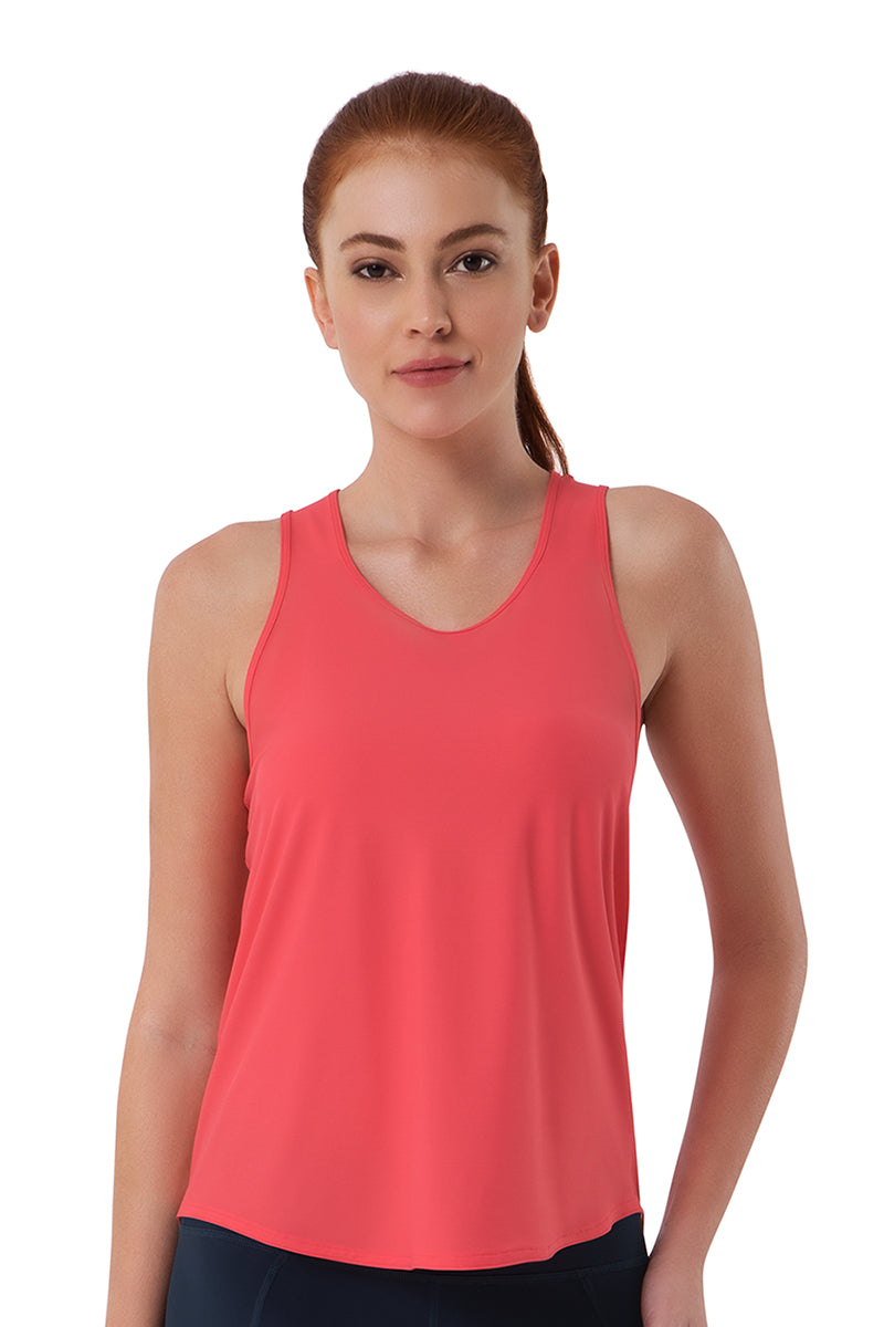 Racerback Tank with Keyhole Detail  - amanté Sportswear
