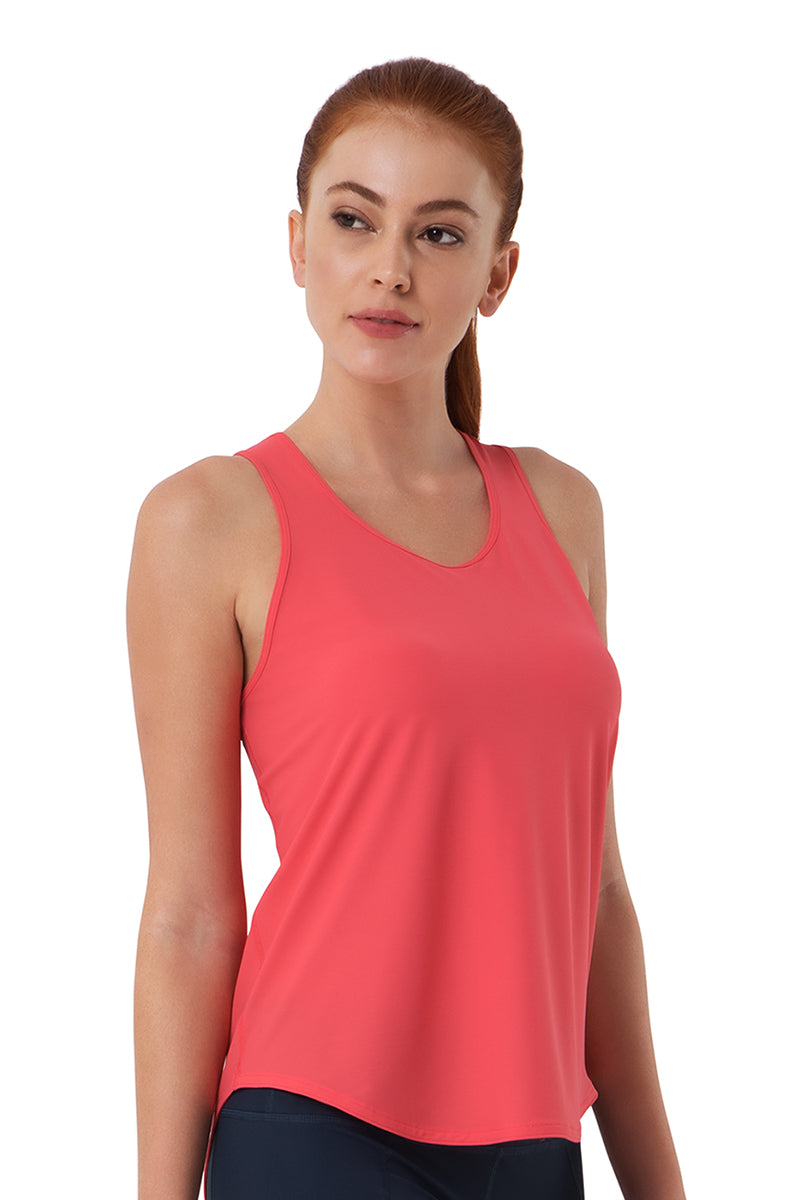 Racerback Tank with Keyhole Detail  - amanté Sportswear