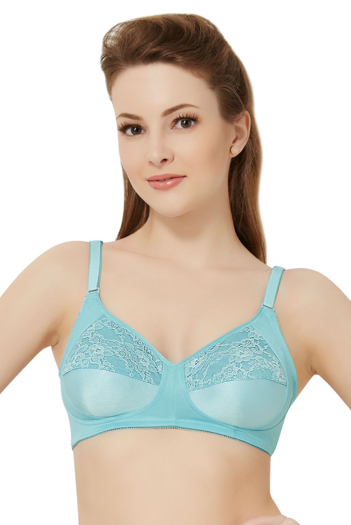 Saree Shaper Bra (Old Fit) 32D / Aqua Blue - amanté Bra