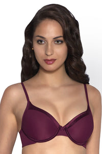 Satin Edge Bra Sale 38B / Burgundy - amanté Bra thumbnail 5