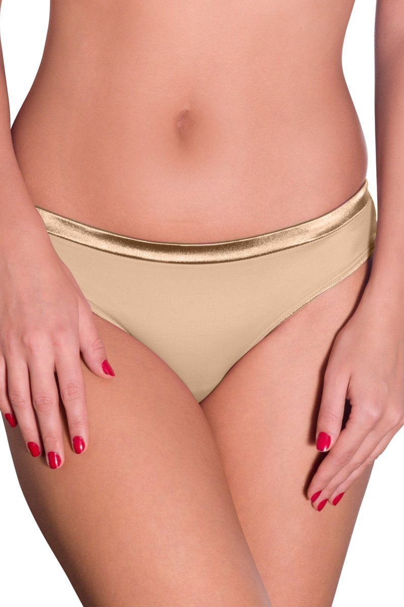 Satin Edge Panty (New Colours) S / Nude - amanté Pantie