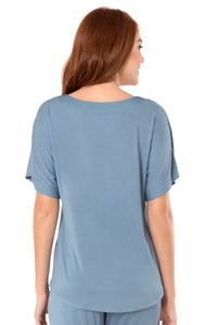 New Satin Edge Pyjama Top  - amanté Sleepwear thumbnail 3