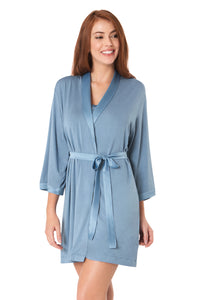 New Satin Edge Robe S / Infinity - amanté Sleepwear thumbnail 2
