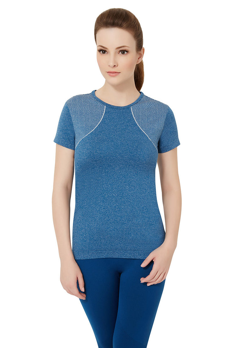 Short Sleeve Sports T-Shirt S / Poseidon - amanté Sportswear