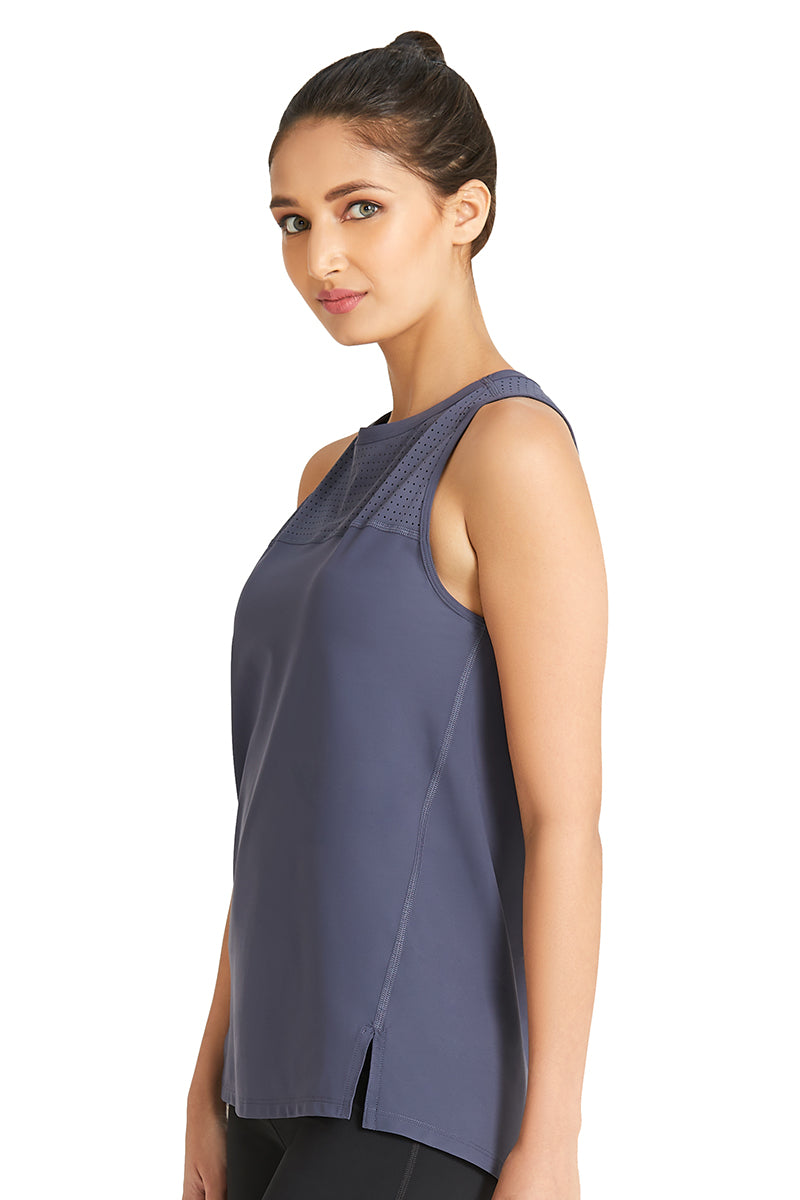 Tank Top with Mesh Detail  - amanté Sportswear