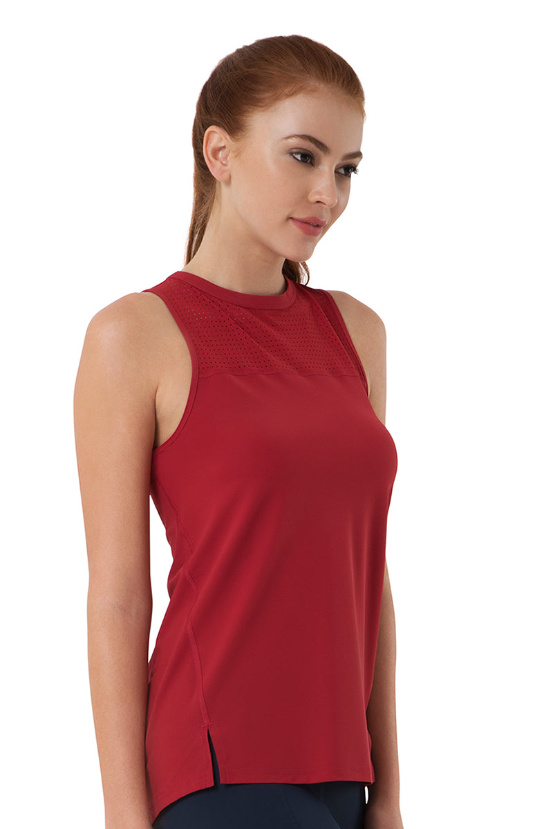 Tank Top with Mesh Detail  - amanté Sportswear