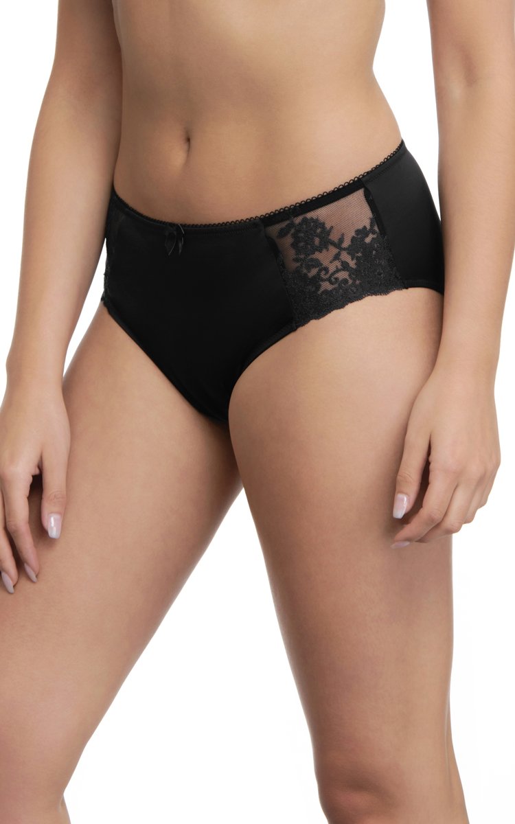 Vintage Floral Low Rise Hipster M / Black - amanté Panty - Image 1 of 7