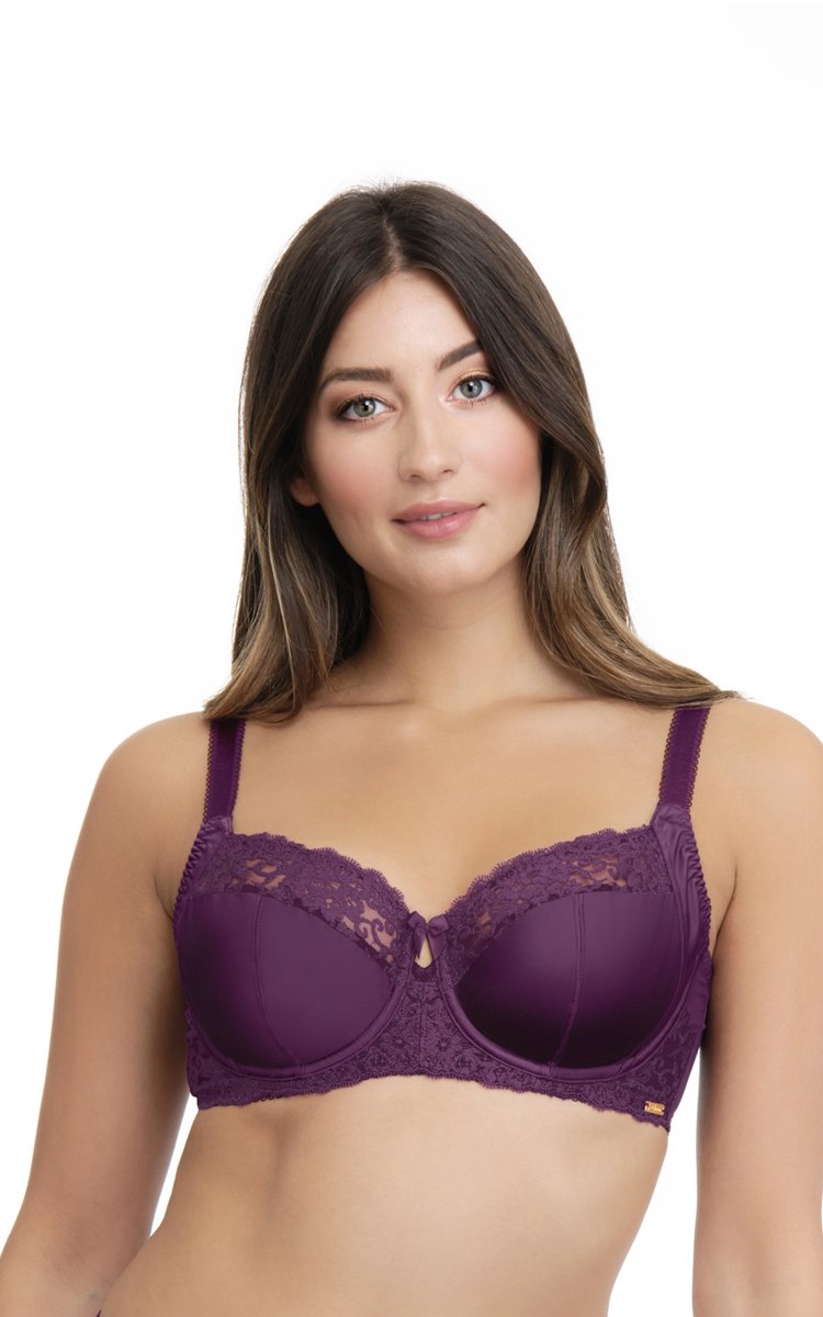 Vintage Floral Bra 34C / Grape - amanté Bra - Image 2 of 10